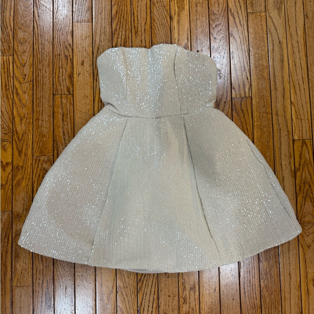 Club L London Sequin Strapless Mini Dress Size US 2 - Picture 3 of 5